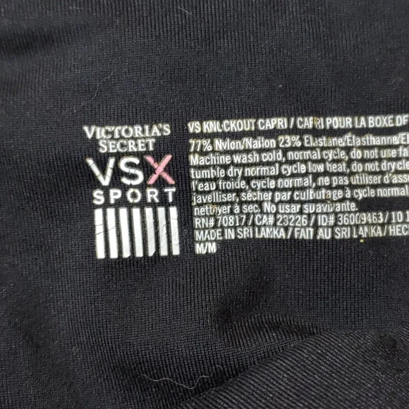 Victoria's Secret VSX Vintage Hot Pink Polkadot Capris M - Picture 7 of 7